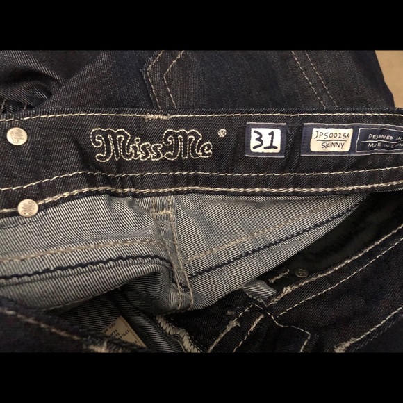 Miss Me skinny Jeans With Bling 31x31 - Picture 7 of 13